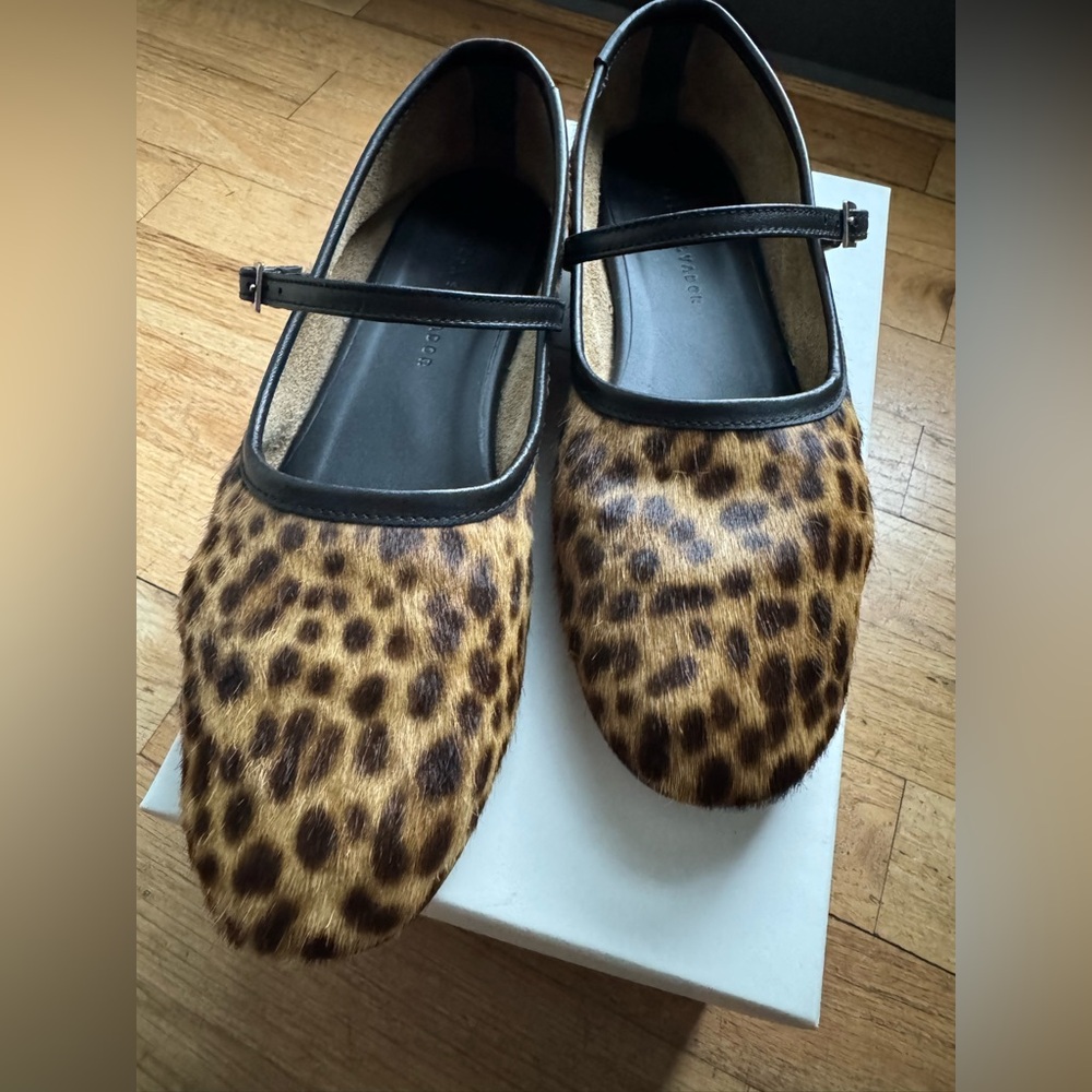 Freda Salvador Laurel Mary Jane, Limited Edition Leopard Haircalf, 7.5 - Picture 4 of 11